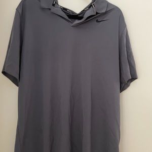 NIKE men’s dri fit polo, grey, size XL